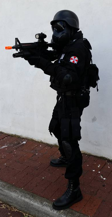 Resident Evil Umbrella Corp Soldier costume.